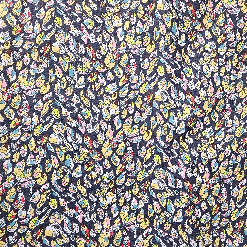 Colorful Feather Pattern Fabric